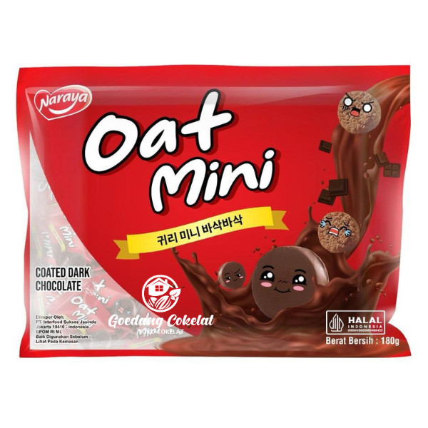 

Naraya Oat Mini Oatchoco Seral Granola Oat Coated Matcha White Strawberry Dark Chocolate Kemasan Bag