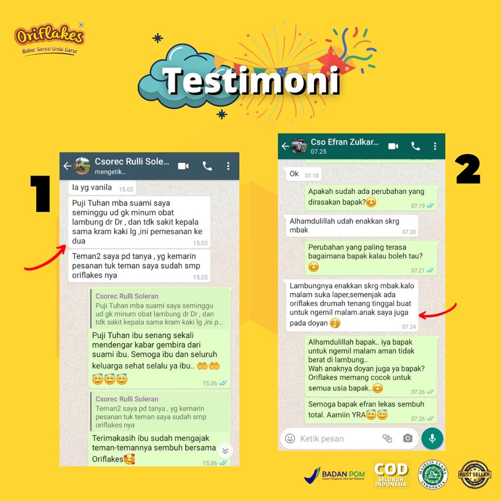 

Oriflakes Gaztro Asam Lambung dan Maag 900 gr