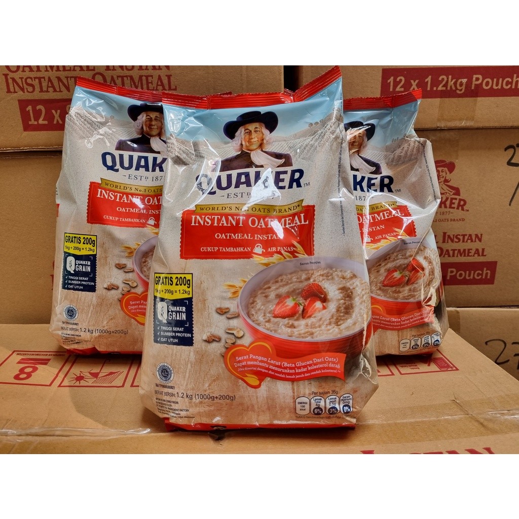 

Quaker Oatmeal Instant 1200 gr 1,2kg. Exp 03/2026