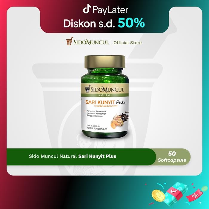 

Terlaris Sido Muncul Natural Sari Kunyit Plus Soft 50 Capsule
