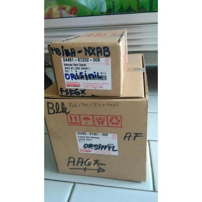 Kampas Rem Depan & Belakang Avanza/Xenia Original Daihatsu