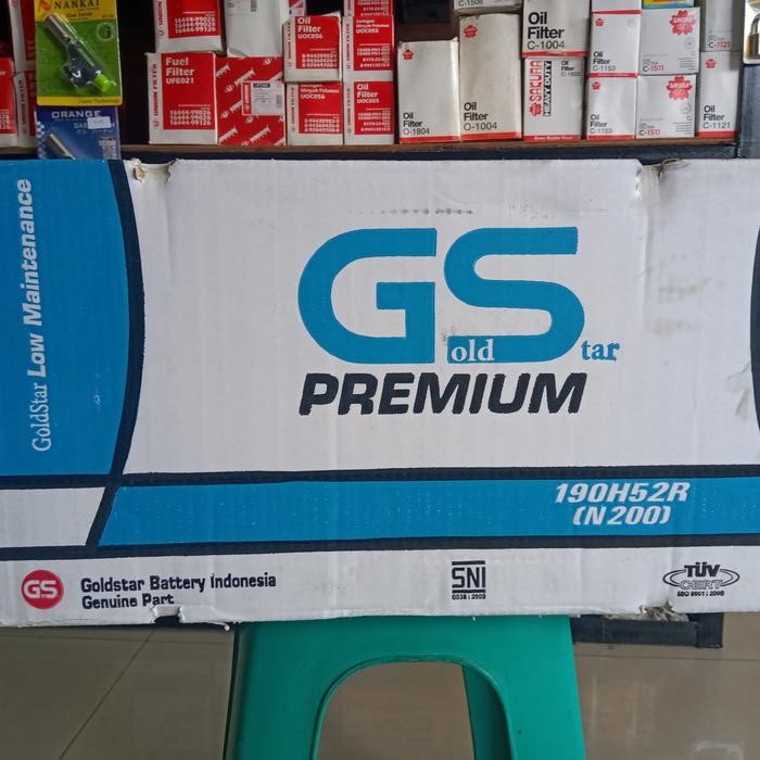 Aki Truk/ Genset/ Gs Goldstar Premium N200/ 190H52 12V 200Ah/ Gs N 200