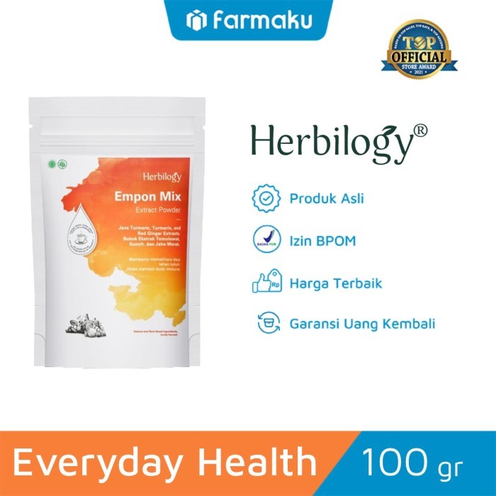 

Terlaris Herbilogy Empon Mix 100 Gr - Ekstrak Jahe, Kunyit & Temulawak Untuk Daya Tahan Tubuh