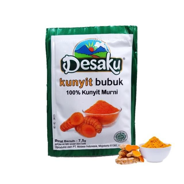 

Terlaris Desaku Kunyit Bubuk Sachet 12 X 7.5 Gram