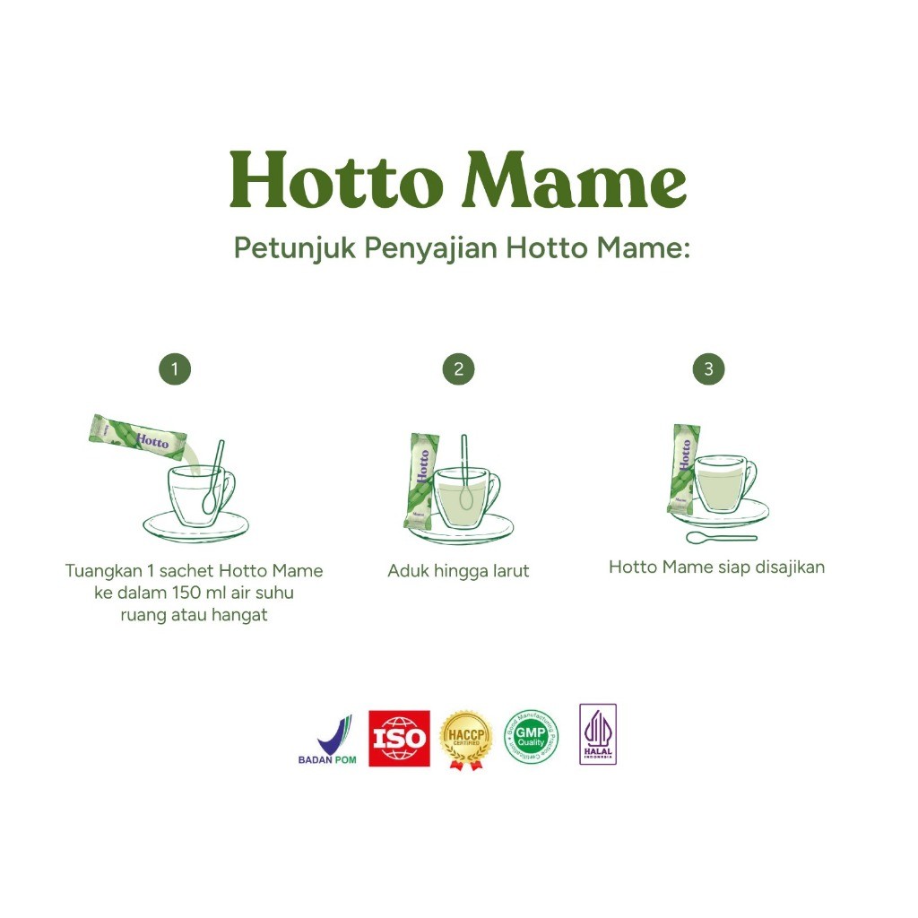 

Hotto Mame Multigrain Edamame Superfood Original - 1 Pouch (12 Sachet) Hotto Mame