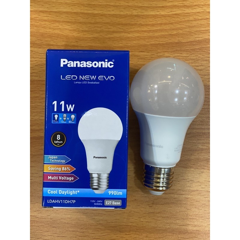 Classic Discount Lampu Bohlam Led 11 Watt 11W Panasonic Lampu Led Bulb Panasonic 11 Watt