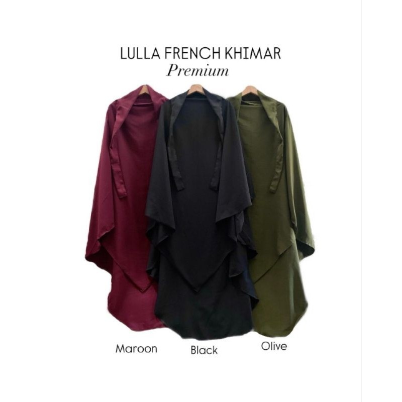 Pola Mewah Lulla French Khimar Jumbo Wolfis Desain Lancip