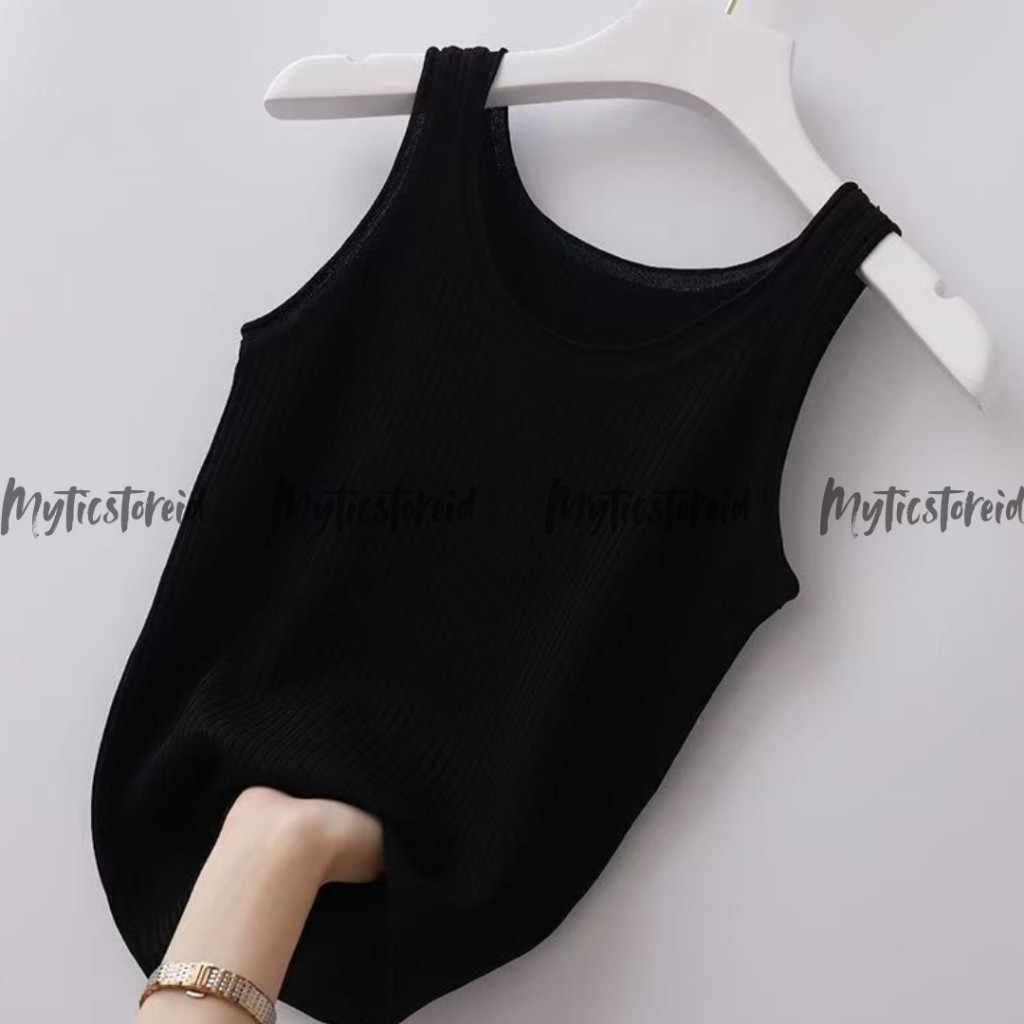 Pola Mewah Nana Top - Singlet Wanita Premium / Tank Top Tali Besar / Singlet Jumbo Wanita / Baju