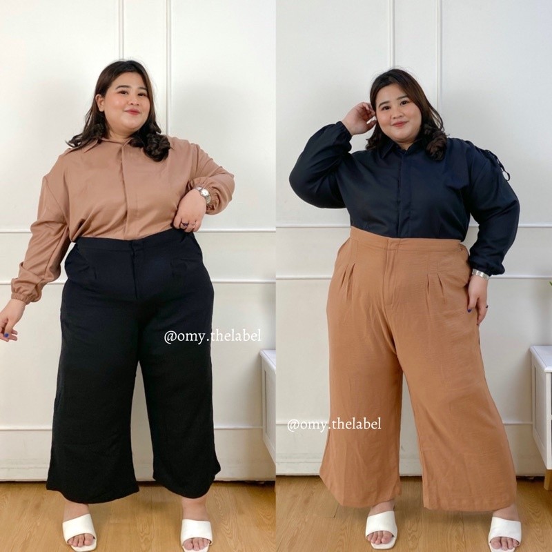 Pola Mewah Rachel Kulot High Waist - Super Jumbo Kulot Highwaist Jumbo Celana Panjang Jumbo Celana