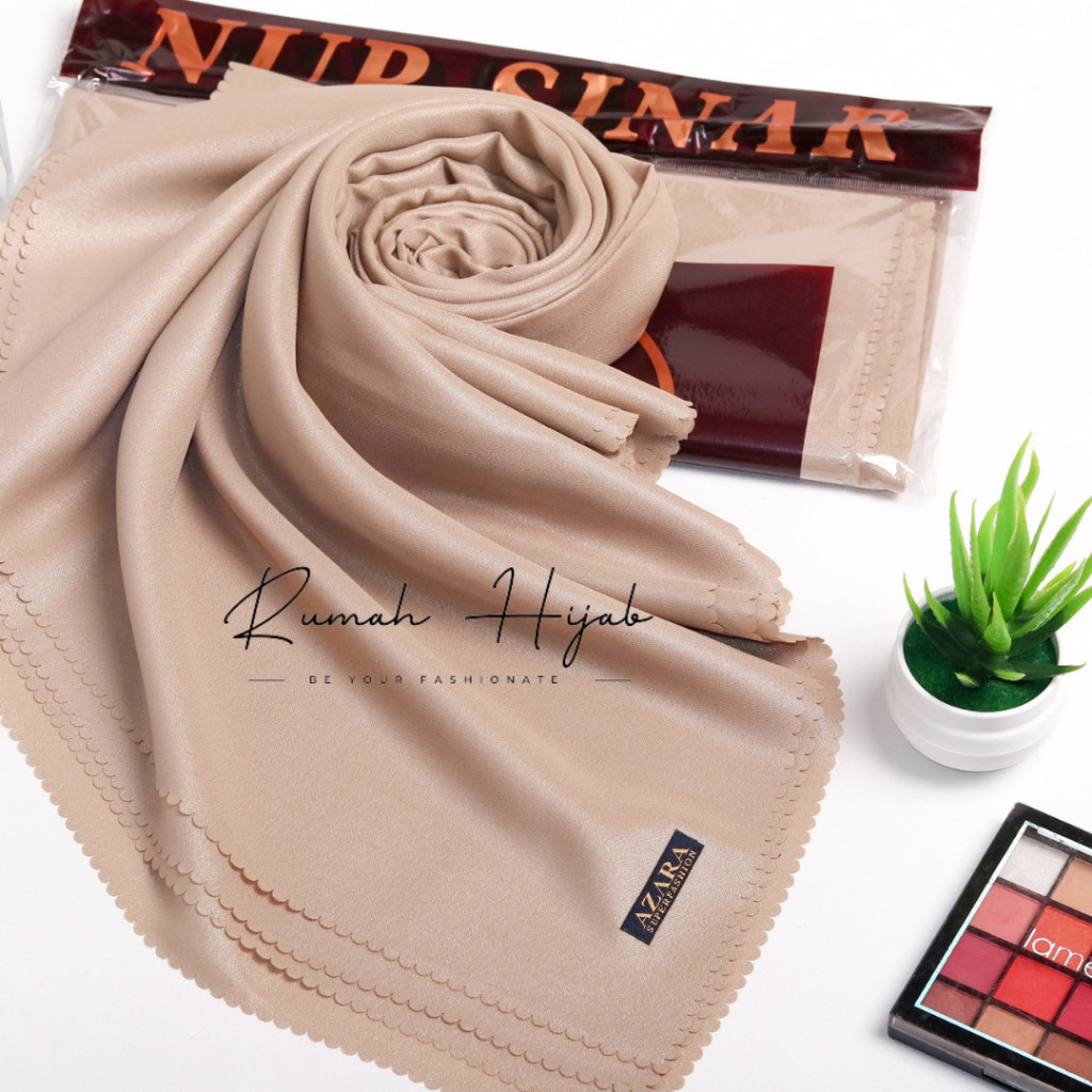 Pola Mewah Jilbab Segi Empat Luxury Syari / Hijab Segiempat Sinar Syari / Jilbab Polos Ukuran