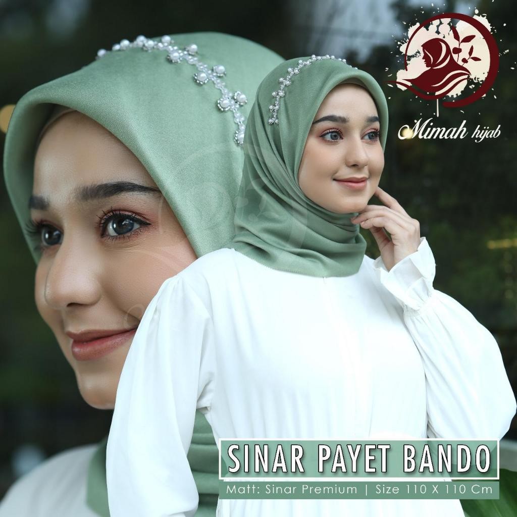 Pola Mewah Hijab Segi Empat Payet Kerudung Segi Empat Payet Sinar Glamour By Srhijab