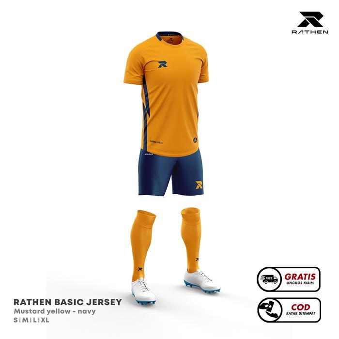 

Terlaris Rathen - Setelan Jersey Dewasa Mustard (Kunyit)