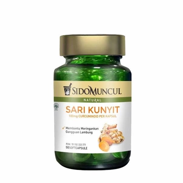 

Terlaris Sido Muncul Natural Sari Kunyit 50'S Softcapsul