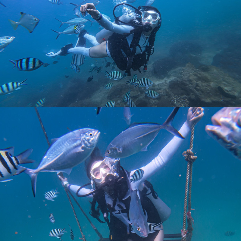 Kacamata selam / Masker Selam Anti-kabut/ Kacamata Selam Silikon / Bingkai Besar Kacamata Selam Tepi