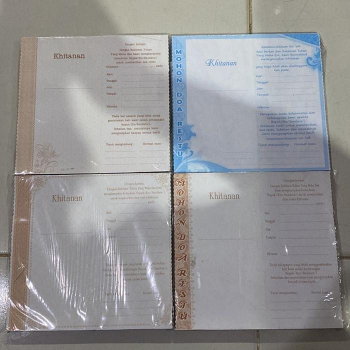 JTTOP" UNDANGAN KHITANAN TULIS TANGAN / UNDANGAN SUNAT MURAH TULIS SENDIRI