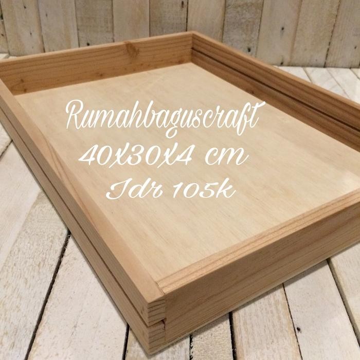 JTTOP" TRAY KAYU PINUS BUAT HAMPER/ SESERAHAN/ PARSEL