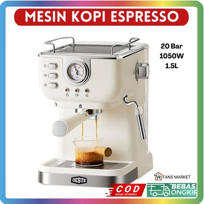 

Terlaris 3Este Mesin Kopi Espresso Coffee Frothing 20 Bar 1050W 1.5L Osvo Cm3120