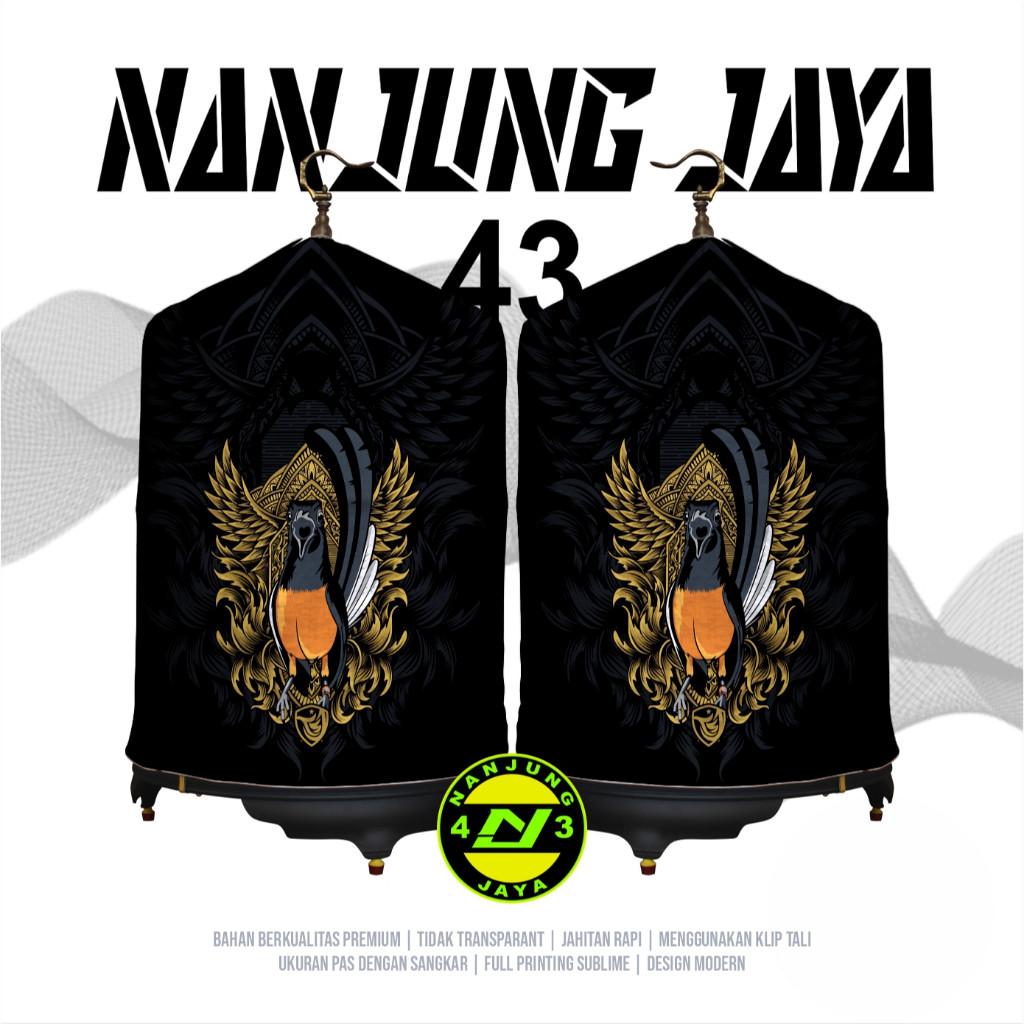 KERODONG FULL PRINTING SANGKAR MURAI - BURUNG MURAI