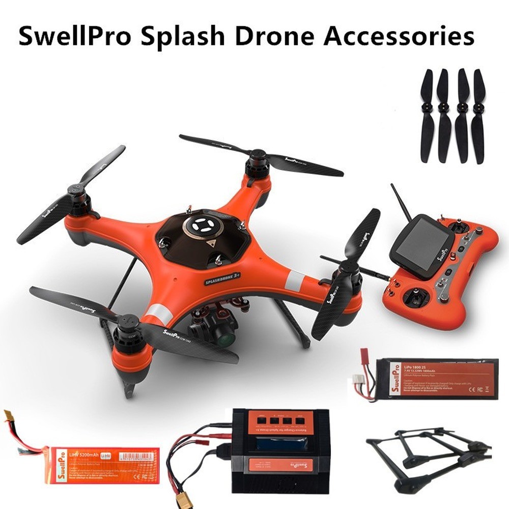 Original SwellPro SplashDrone 3+ Battery Charger etc Spare parts For