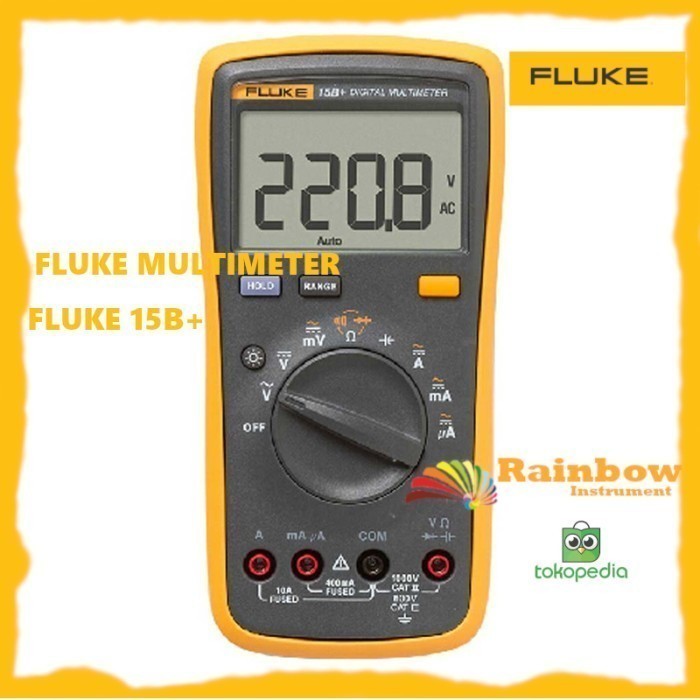 Paling Berkualitas Digital Multitester Fluke 15B + Multimeter Fluke 15 B + Original
