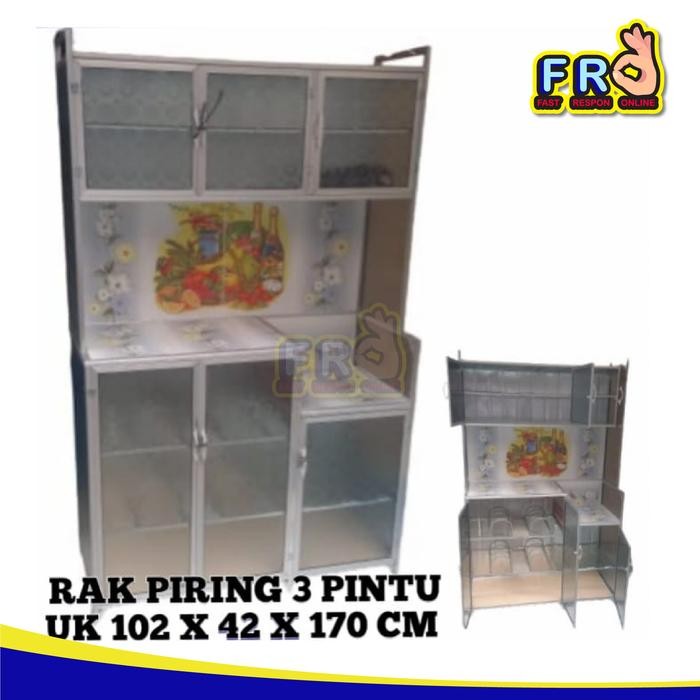 

Terlaris Rak Piring / Lemari Piring 3 Pintu