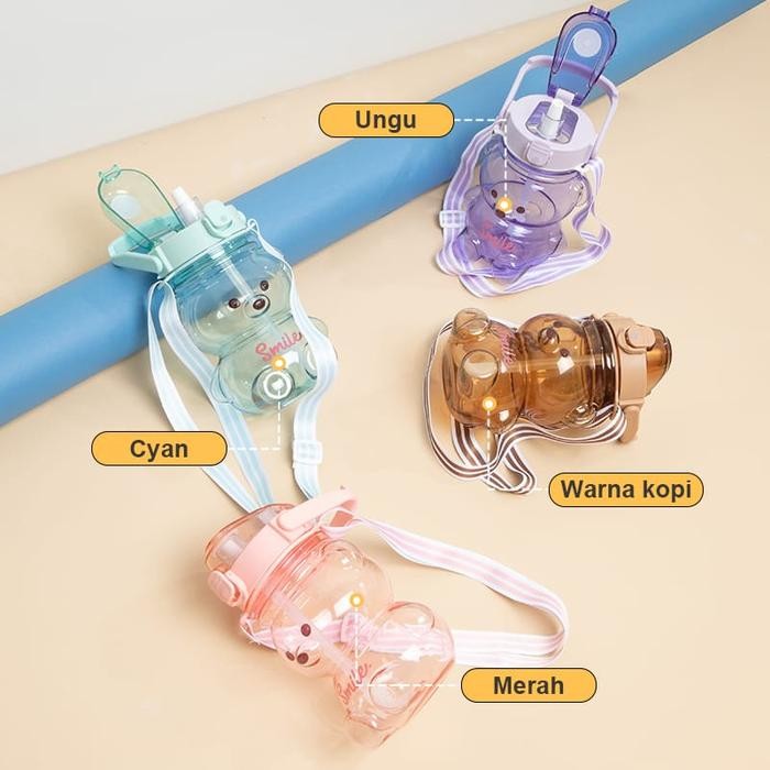 ID BOTOL MINUM BONEKA BOTOL GEMOY BENING BOTOL VIRAL GRADASI PASTEL MOTIVASI SH3/SH4/SH5