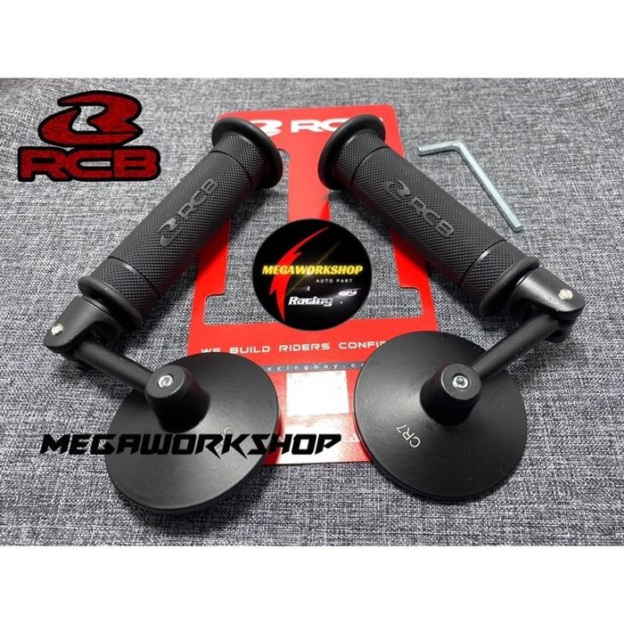 Berkahsspeed Rcb Spion Jalu Bulat Plus Handgrip Rcb Racing Boy Hg55 Original Universal Motor Scoopy
