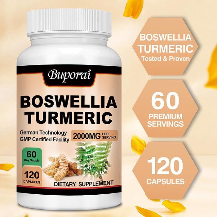 

Terlaris Buporai - Ekstrak Boswellia & Kunyit 2000Mg - Nutrisi Yang Cepat Menyerap - Mendukung