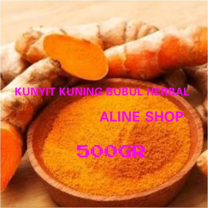 

Terlaris Bubuk-Serbuk Kunyit Kunir Kuning Asli Tanpa Campuran 500Gr