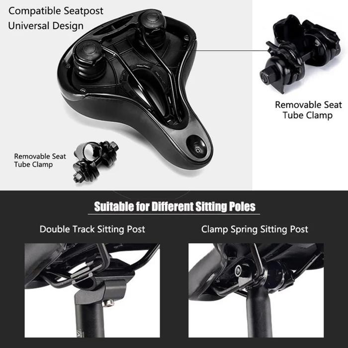 Sadel Sepeda Mtb/Seli Lebar Empuk Dan Nyaman Spring #Gratisongkir #Sale #Discount