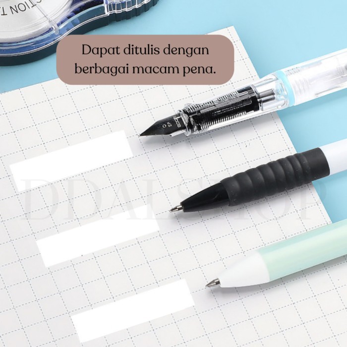 

Correction Tape Penghapus Pulpen Tipe X Kertas ATK Ukuran 12m, 30m