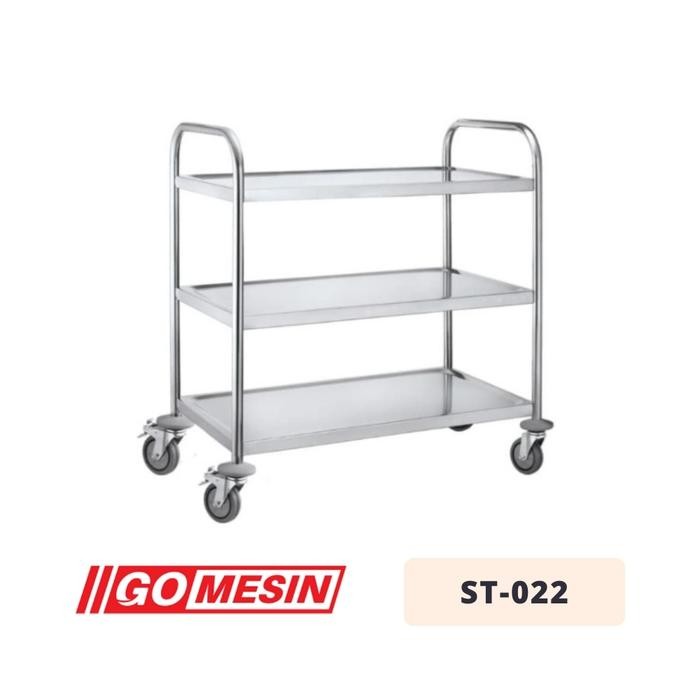 

GETRA ST-022 TROLLEY MAKANAN DAN MINUMAN STAINLESS