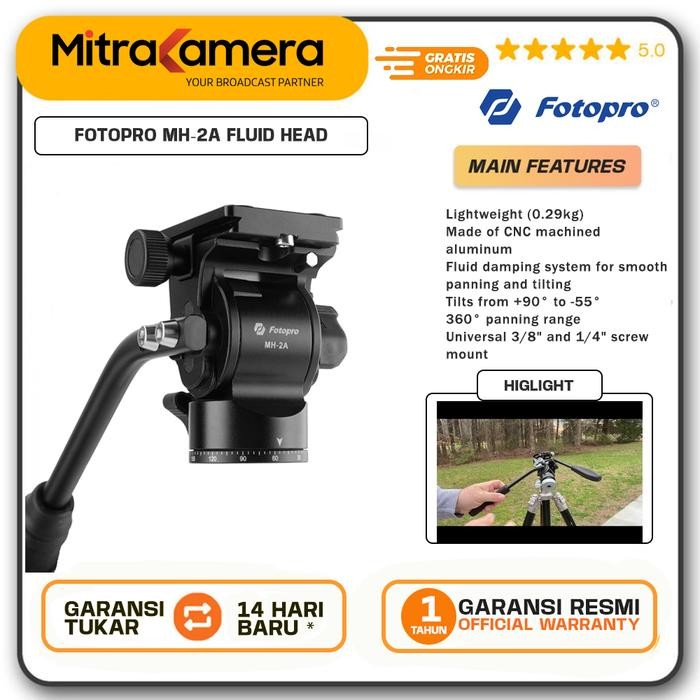 TERLARIS Fotopro MH-2A Fluid Head Original SALE