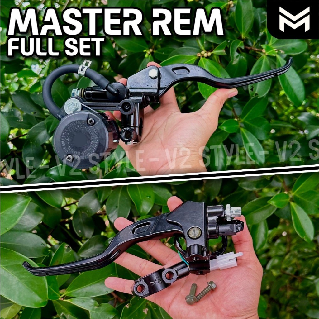 SET MASTER REM KANAN KIRI + TABUNG RYBEN BREMBO SWICTH REM KOPLING Beat Vario Supra GTR Sonic Mio