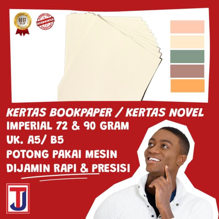 

Kertas Book Paper Novel 72 Gram B5/A5 500 Lembar Krem Muda Untuk Novel & Buku Akademis ationery