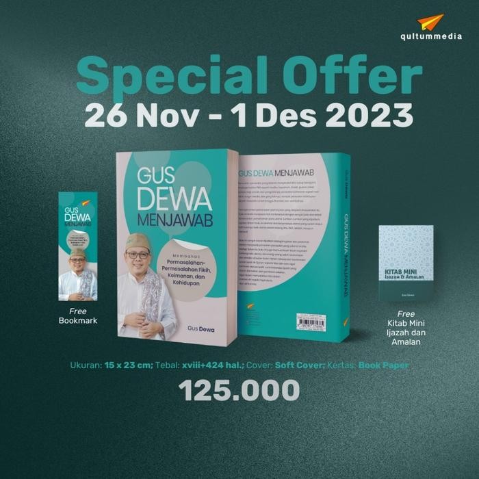 

TERBARU!!! BUKU AGAMA GUS DEWA MENJAWAB - GUS DEWA READY