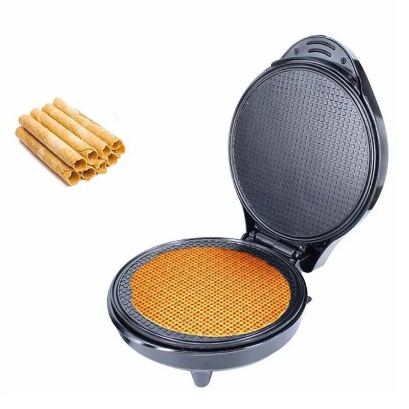 1200W Waffle Ice Cream Cone Maker Nonstick Plates Double Sided Heating Electric Waffle Cone Maker Ma