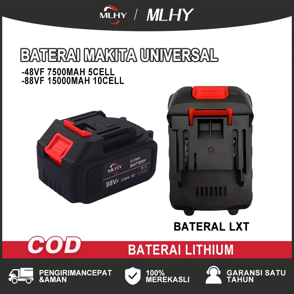 MLHY Baterai Makita cocok Mesin Pemotong Rumput /Bor Listrik /Kunci pas /Soket lxt Baterai Makita