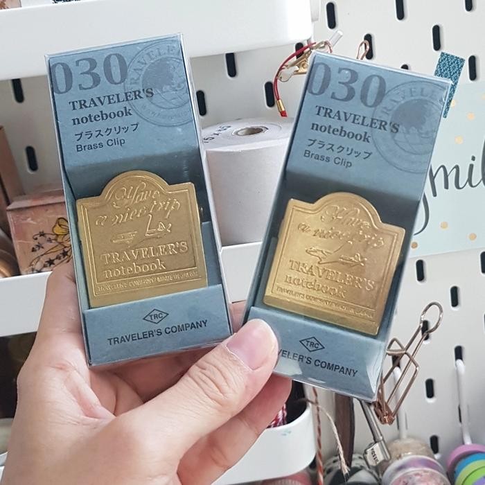 

Gilang_Store Travelers Notebook Midori Brass Clip Airplane for Journaling, Planner