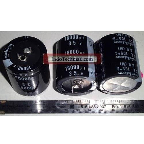 Capacitor Elko 18000Uf 35V Gq Nichicon Original Ready