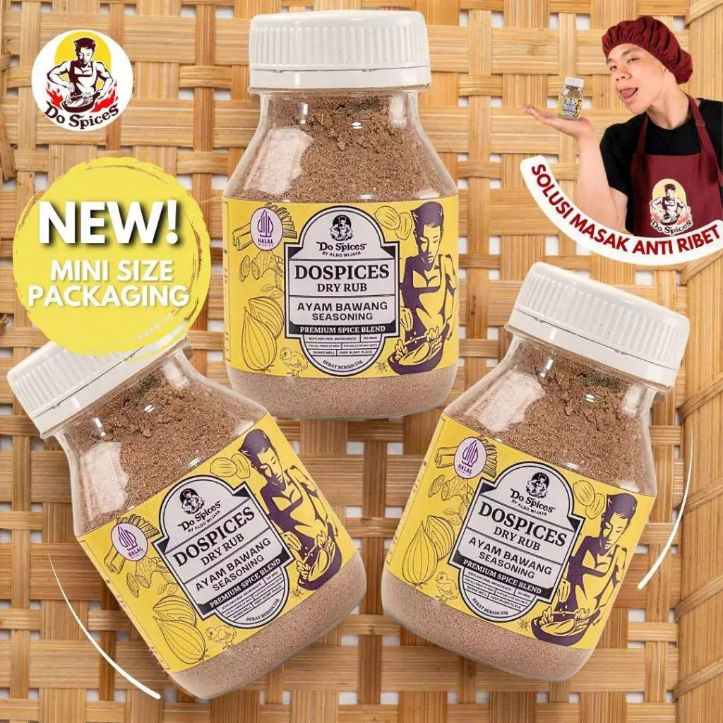 

Konter Makanan Dospices Healthy Dry Rub Bumbu Marinasi Rendah Kalori [Ayam Bawang - Curry Masala]