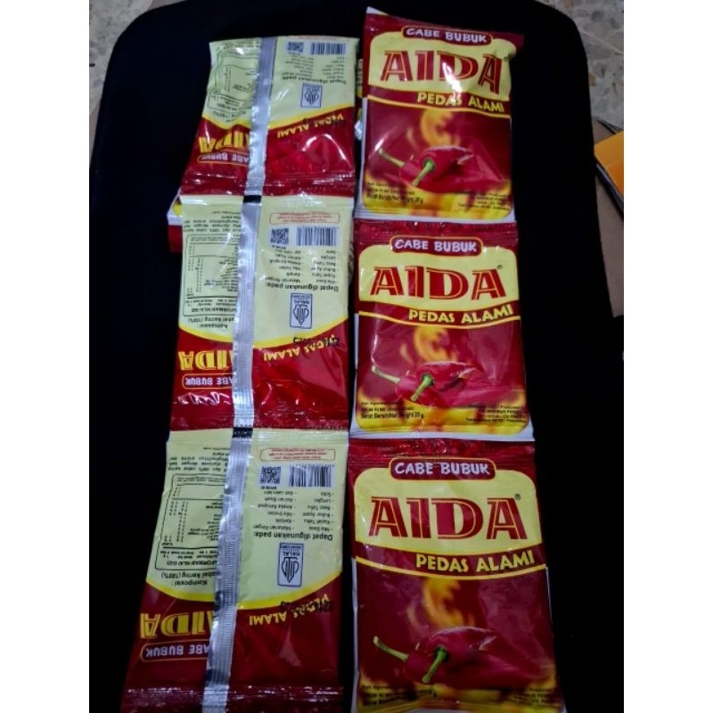 

Konter Makanan 1 Renceng Cabe Bubuk Aida Kemasan 25 Gram