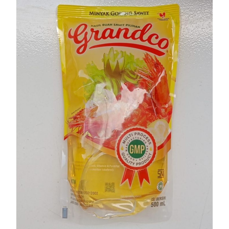 

Konter Makanan Minyak Goreng Grandco 500Ml Exp Date : 06/03/27