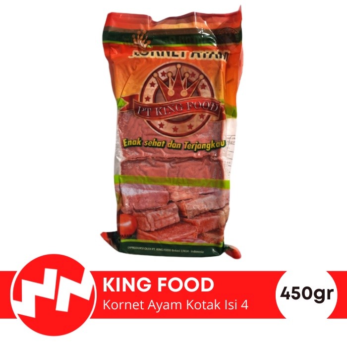 

Konter Makanan King Food Kornet Ayam (Isi 4) 450Gr