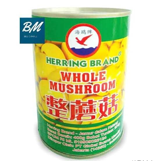 

Konter Makanan Jamur Kaleng Herring Brand 400Gr Whole Mushroom