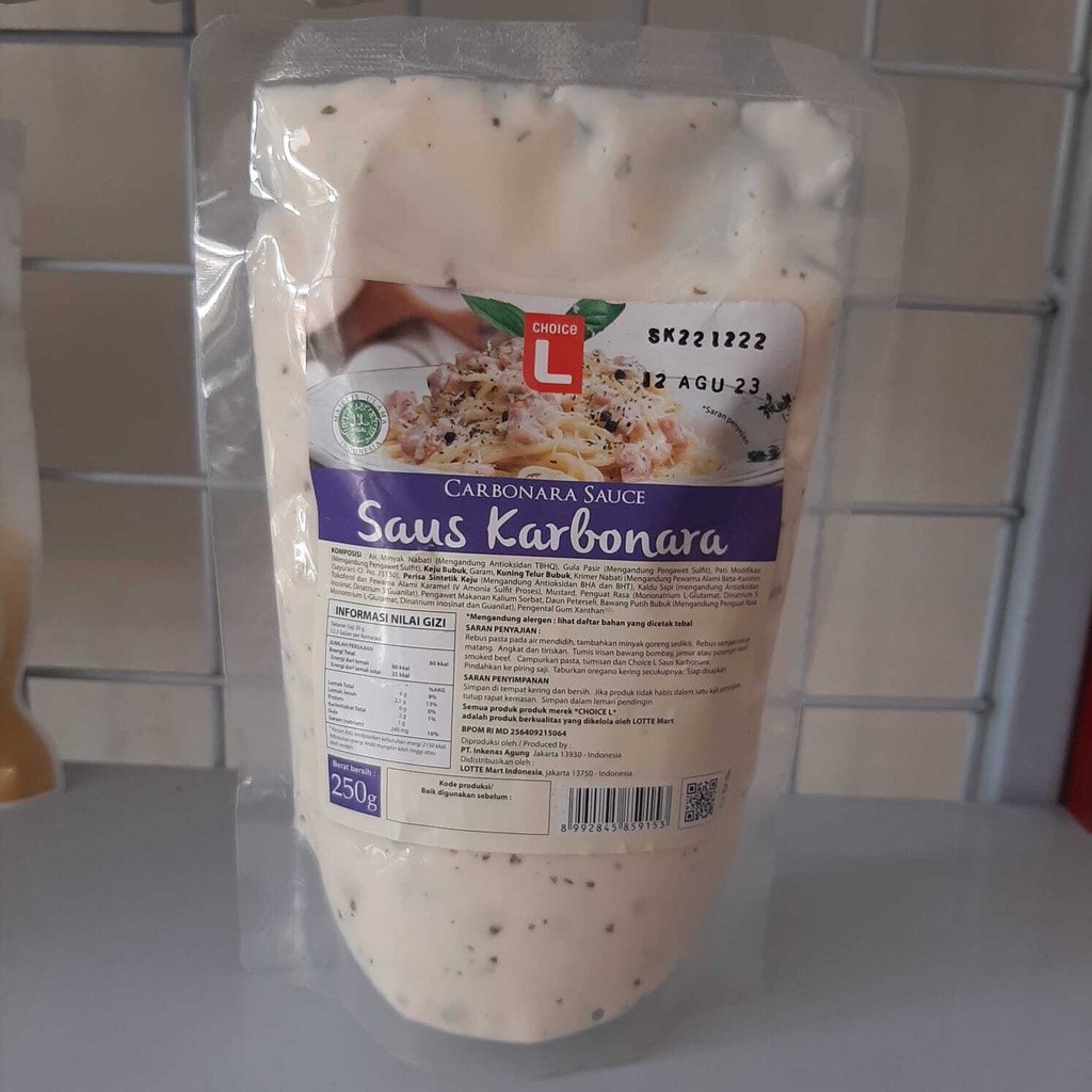 

Konter Makanan Saus Spaghetti Pasta Daging Karbonara Carbonara Sauce - 250 Gr.