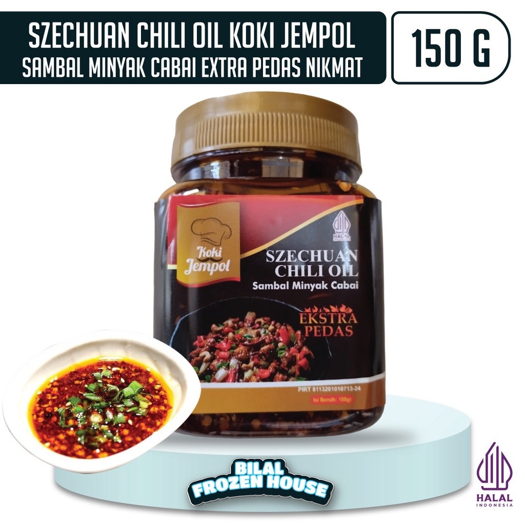 

Konter Makanan Koki Jempol Szechuan Chili Oil 150Gr - Sambal Minyak Cabai Extra Pedas