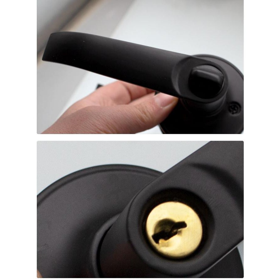 Kunci Minimalis Handle Pintu Kamar Mandi Pvc Baja Kayu Model Gagang