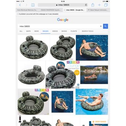 Ban Renang Intex Camo River Run Sungai Pelampung L Tube Float 58835