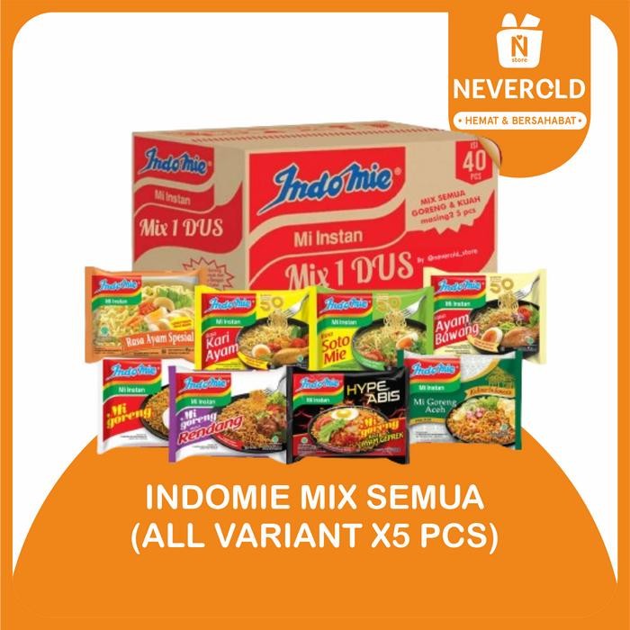 

Diskon Indomie Mie Instan Bisa Mix 1 Dus Isi 40